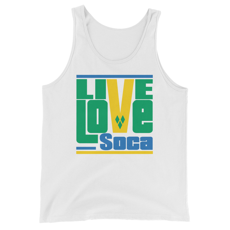 Saint Vincent & The Grenadines Islands Edition Mens Tank Top - Live Love Soca Clothing & Accessories