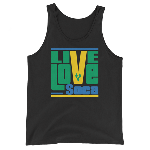 Saint Vincent & The Grenadines Islands Edition Mens Tank Top - Live Love Soca Clothing & Accessories