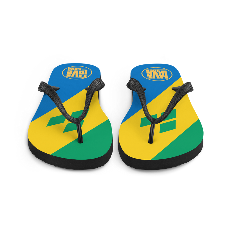 Island Saint Vincent & The Grenadines Flip Flops - Live Love Soca Clothing & Accessories