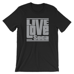 Black Edition Mens T-Shirt - Grey Print - Regular Fit - Live Love Soca Clothing & Accessories