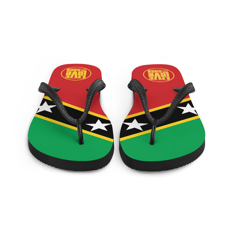 Island Saint Kitts & Nevis Flip Flops - Live Love Soca Clothing & Accessories