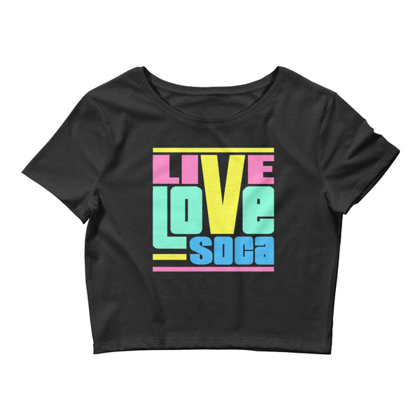 Endless Summer 20 DIFS - Retrosumma Live Love Soca Crop Tee (Fitted)