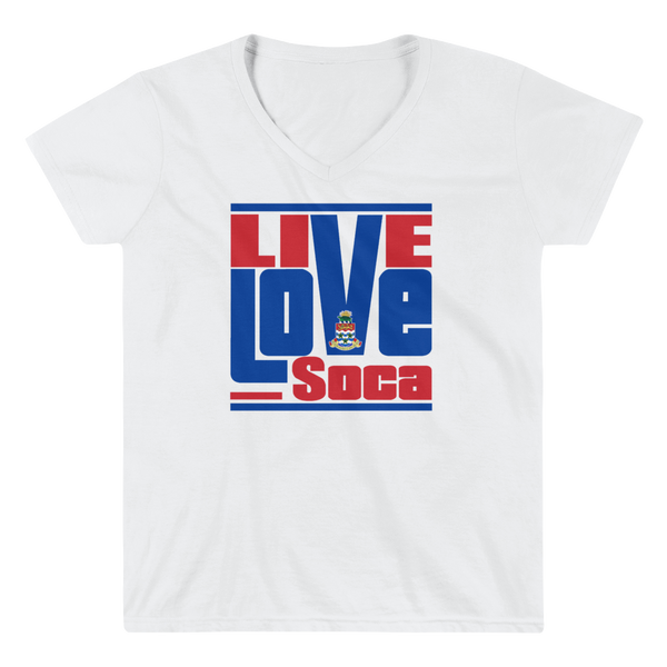 Cayman Islands - Islands Edition Womens V-Neck T-Shirt - Live Love Soca Clothing & Accessories