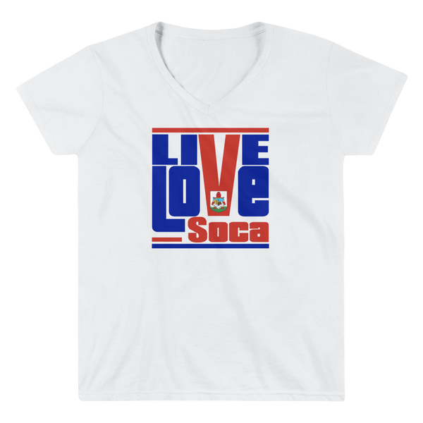 Bermuda Islands Edition Womens V-Neck T-Shirt - Live Love Soca Clothing & Accessories