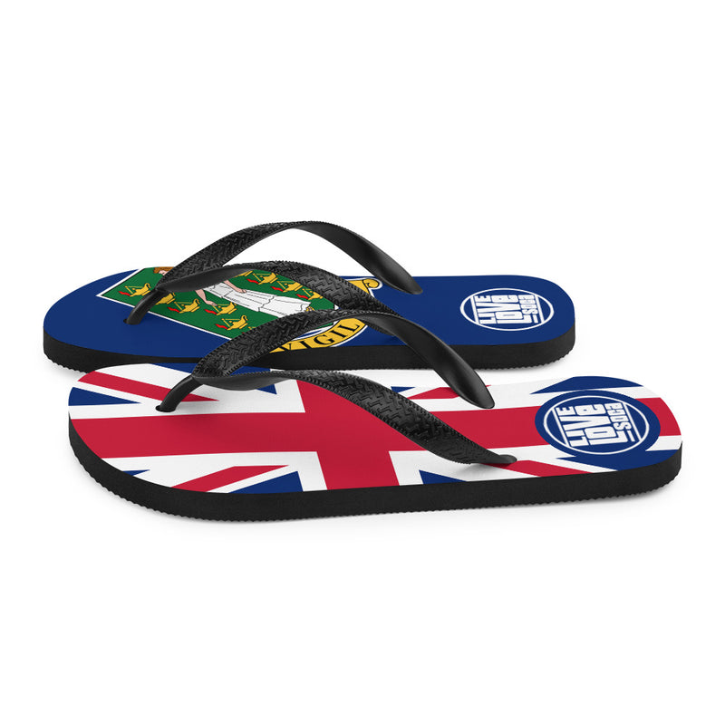 Island British Virgin Island Flip Flops - Live Love Soca Clothing & Accessories