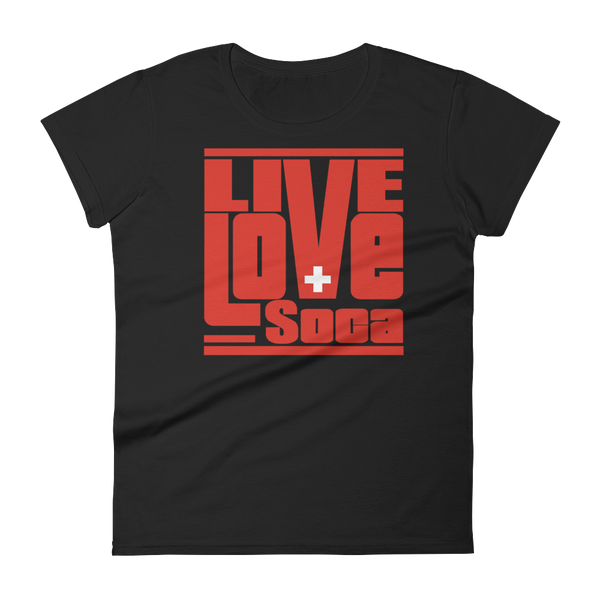 Switzerland Euro Edition Womens T Shirt - Live Love Soca Clothing & Accessories