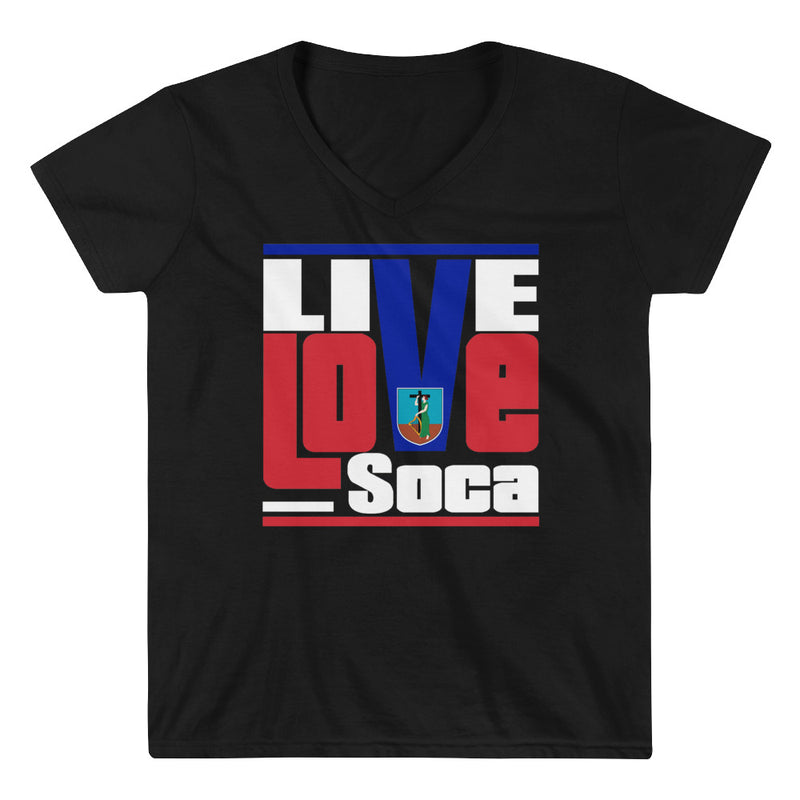 Montserrat Islands Edition Womens V-Neck T-Shirt - Live Love Soca Clothing & Accessories