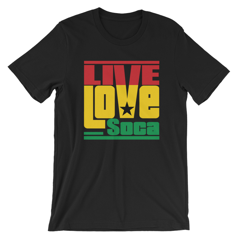 Ghana Africa Edition Mens T-Shirt - Live Love Soca Clothing & Accessories