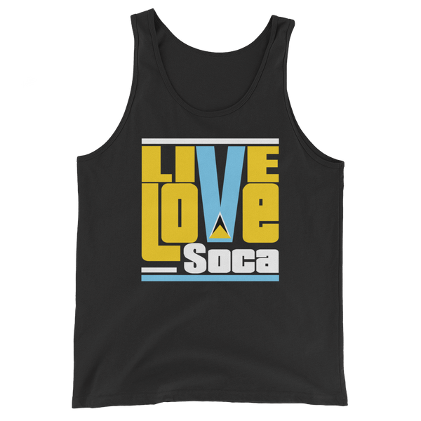 Saint Lucia Islands Edition Mens Tank Top - Live Love Soca Clothing & Accessories