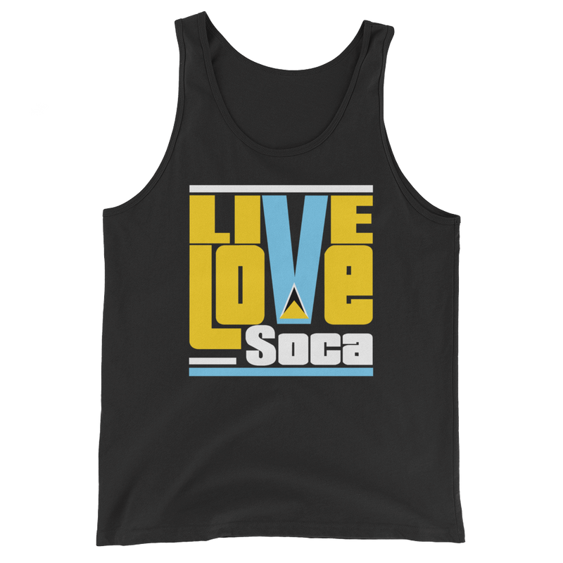 Saint Lucia Islands Edition Mens Tank Top - Live Love Soca Clothing & Accessories