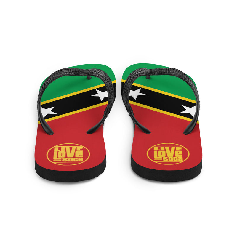 Island Saint Kitts & Nevis Flip Flops - Live Love Soca Clothing & Accessories