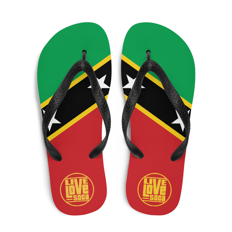 Island Saint Kitts & Nevis Flip Flops - Live Love Soca Clothing & Accessories