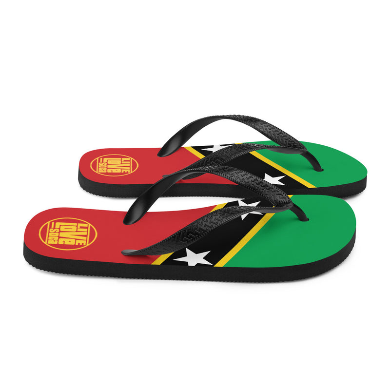 Island Saint Kitts & Nevis Flip Flops - Live Love Soca Clothing & Accessories