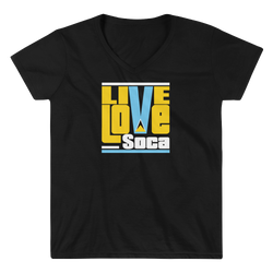 Saint Lucia Islands Edition Womens V-Neck T-Shirt - Live Love Soca Clothing & Accessories