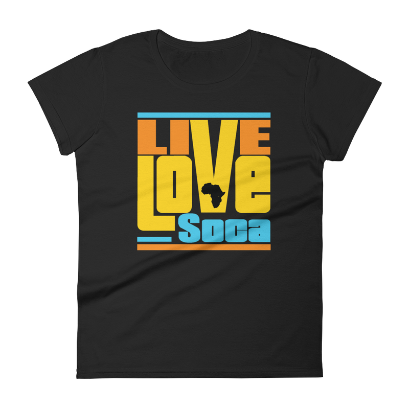 Kente Africa Edition Womens T-Shirt - Live Love Soca Clothing & Accessories