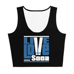 Finland Euro Edition Black Crop Tank Top - Fitted - Live Love Soca Clothing & Accessories