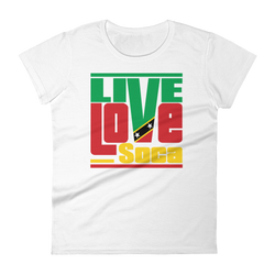 Saint Kitts Islands Edition Womens T-Shirt - Live Love Soca Clothing & Accessories