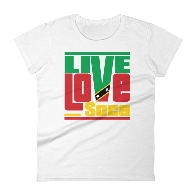 Saint Kitts Islands Edition Womens T-Shirt - Live Love Soca Clothing & Accessories