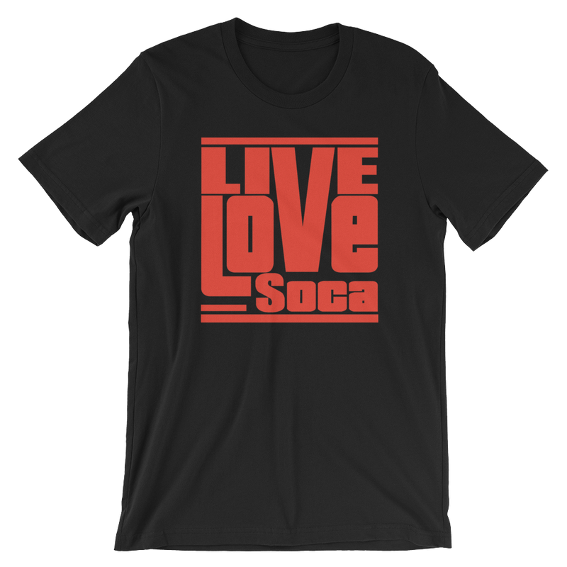 Black Edition Mens T-Shirt - Red Print - Regular Fit - Live Love Soca Clothing & Accessories