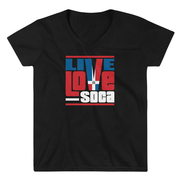 Dominica Republic Islands Edition Womens V-Neck T-Shirt - Live Love Soca Clothing & Accessories