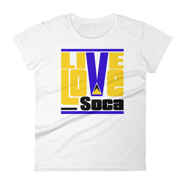Saint Lucia Islands Edition Womens T-Shirt - Live Love Soca Clothing & Accessories