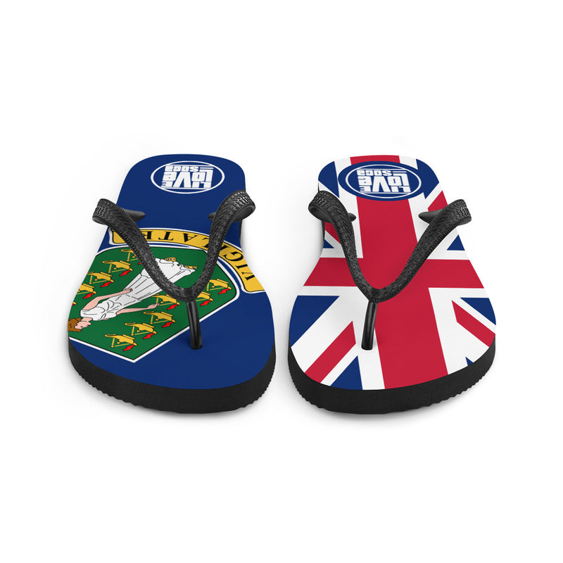 Island British Virgin Island Flip Flops - Live Love Soca Clothing & Accessories