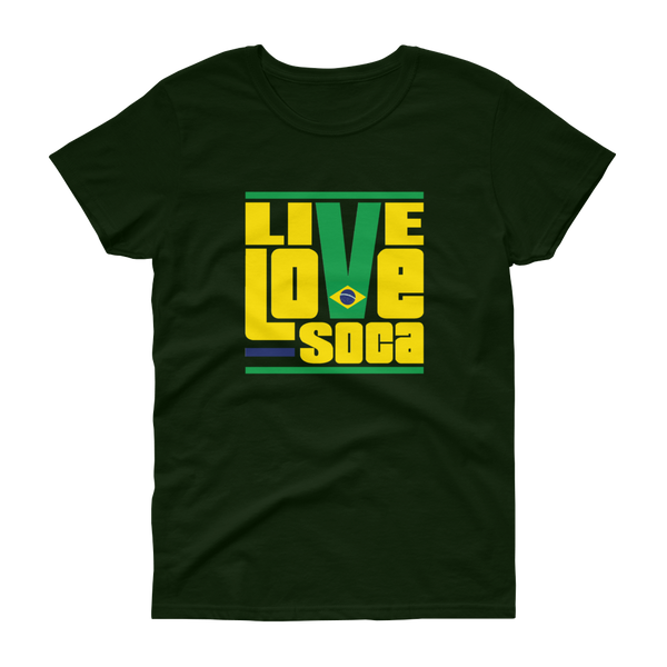 Brazil South America Edition Womens T-Shirt - Live Love Soca Clothing & Accessories