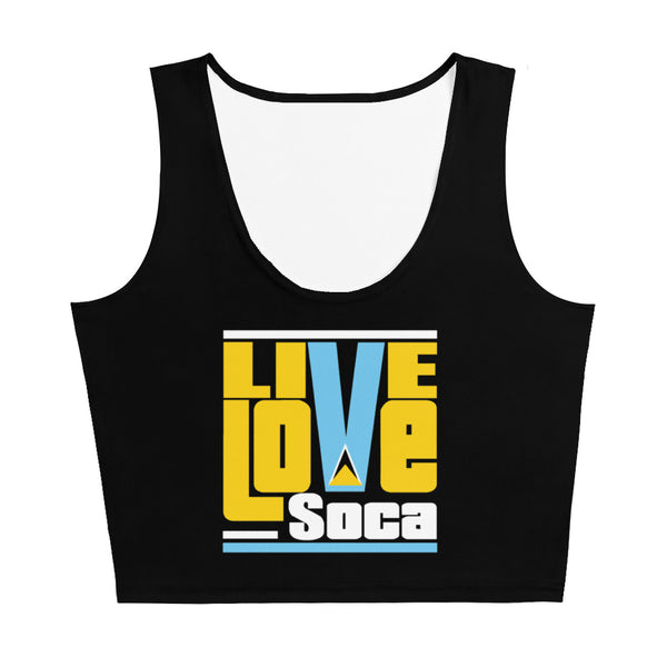 Saint Lucia Islands Edition Crop Tank Top - Fitted - Live Love Soca Clothing & Accessories