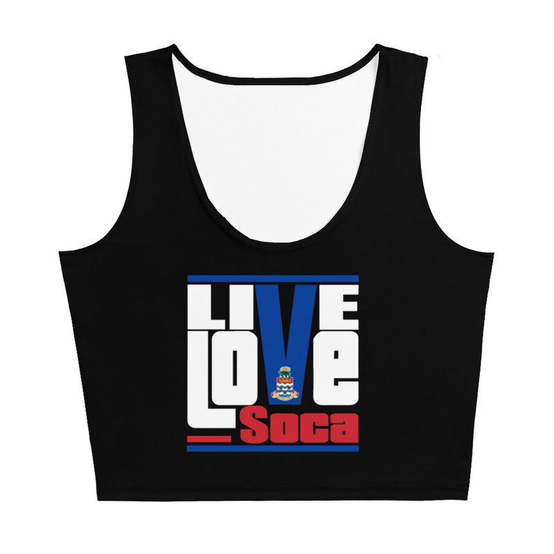 Cayman Islands Islands Edition Black Crop Tank Top - Fitted - Live Love Soca Clothing & Accessories