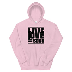 Pink - Black Womens Hoodie - Live Love Soca Clothing & Accessories