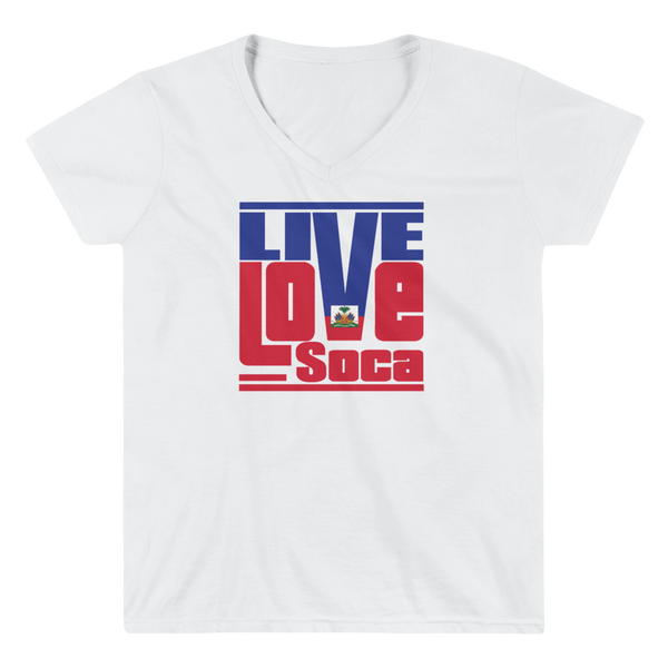 Haiti Islands Edition Womens V-Neck T-Shirt - Live Love Soca Clothing & Accessories