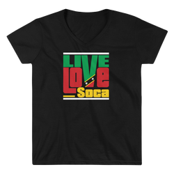 Saint Kitts Islands Edition Womens V-Neck T-Shirt - Live Love Soca Clothing & Accessories