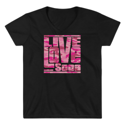 Black - Pink Army Womens T- Shirt - Live Love Soca Clothing & Accessories