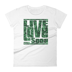 White Army Womens T-Shirt - Live Love Soca Clothing & Accessories