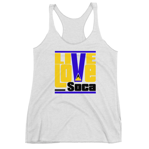 Saint Lucia Islands Edition Womens Tank - Live Love Soca Clothing & Accessories