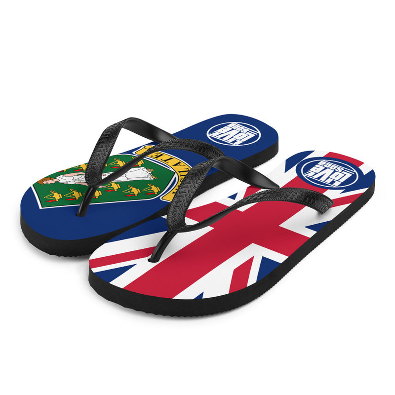 Island British Virgin Island Flip Flops - Live Love Soca Clothing & Accessories