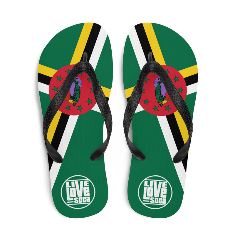 Island Dominica Flip Flops - Live Love Soca Clothing & Accessories