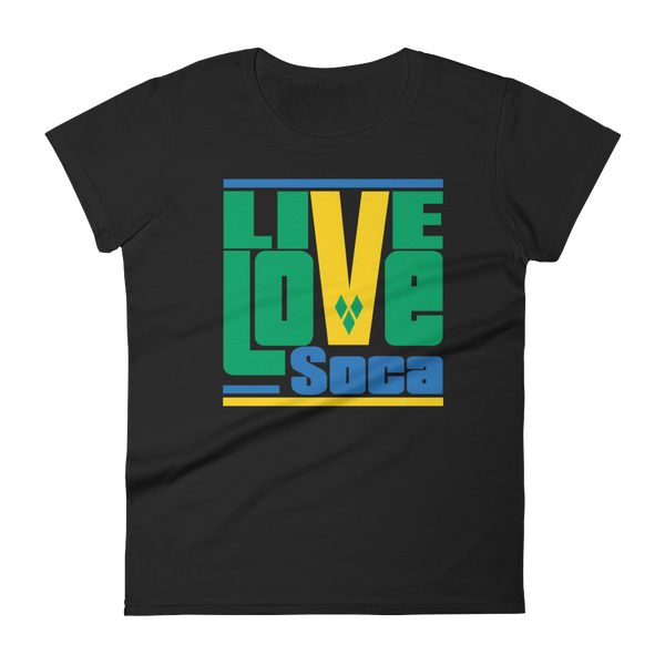 Saint Vincent & The Grenadines Islands Edition Womens T-Shirt - Live Love Soca Clothing & Accessories