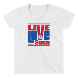 Belize Islands Edition Womens V-Neck T-Shirt - Live Love Soca Clothing & Accessories