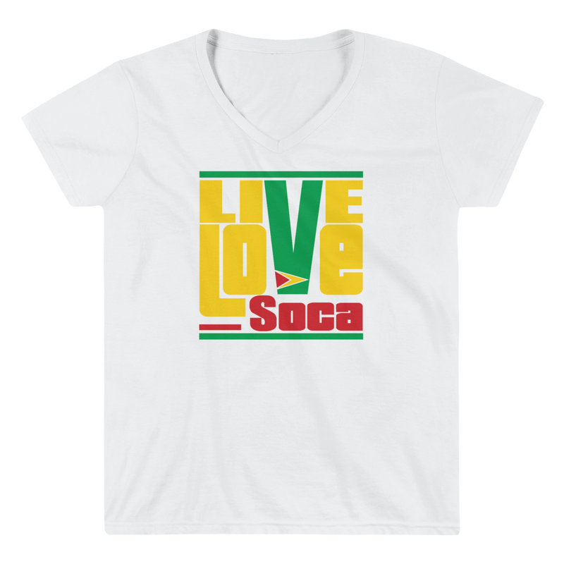 Guyana Islands Edition Womens V-Neck T-Shirt - Live Love Soca Clothing & Accessories