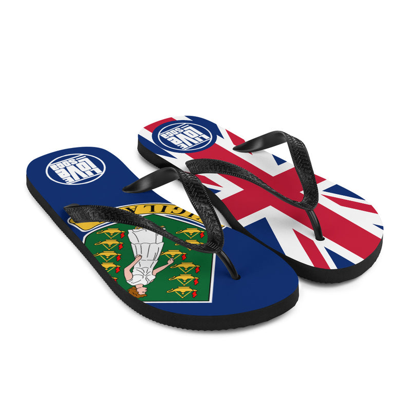 Island British Virgin Island Flip Flops - Live Love Soca Clothing & Accessories