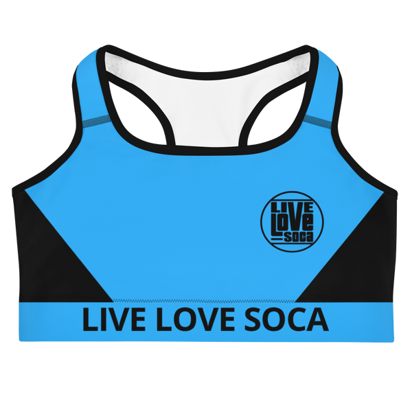 Neon Active Blue Sports Bra - Live Love Soca Clothing & Accessories