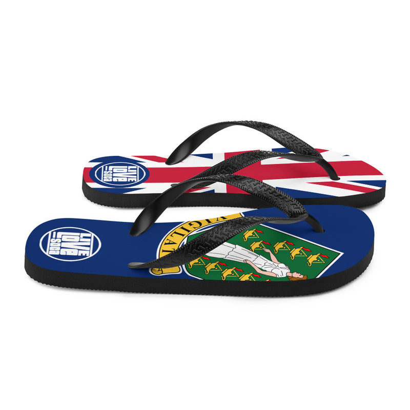 Island British Virgin Island Flip Flops - Live Love Soca Clothing & Accessories