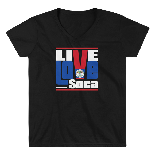 Belize Islands Edition Womens V-Neck T-Shirt - Live Love Soca Clothing & Accessories