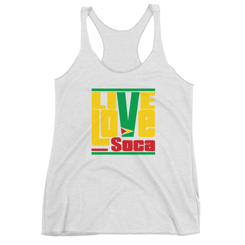 Guyana Islands Edition White Womens Tank Top - Live Love Soca Clothing & Accessories