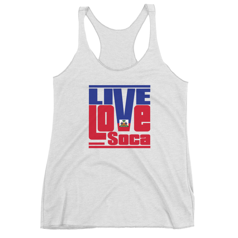 Haiti Islands Edition White Womens Tank Top - Live Love Soca Clothing & Accessories
