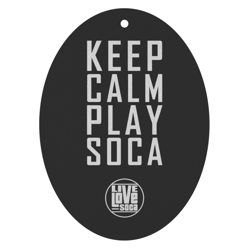 Keep Calm Play Soca Air Freshener (Designed By Live Love Soca) - Live Love Soca Clothing & Accessories