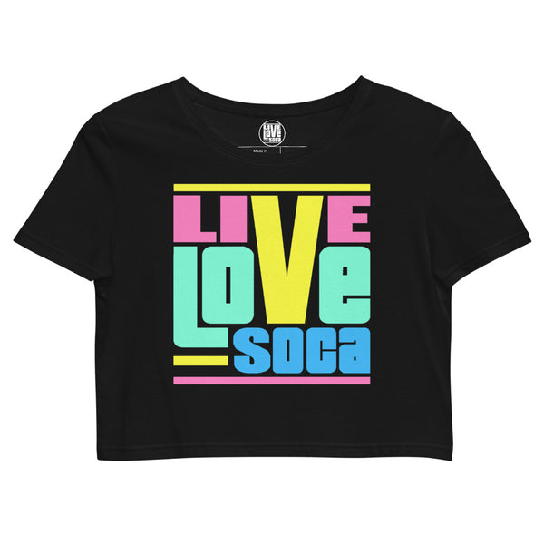Endless Summer 20 DIFS - Retrosumma Live Love Soca Crop Tee
