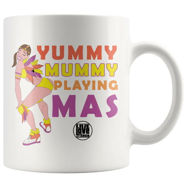 YUMMY MUMMY PLAYING MAS MUG (Designed By Live Love Soca) - Live Love Soca Clothing & Accessories