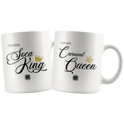 HIS & HERS - CARNIVAL QUEEN & SOCA KING MUG (Designed By LLS & ICQ) - Live Love Soca Clothing & Accessories